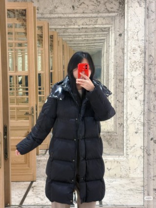 Black Puffer Down Jacket – Oversized Fit view 6
