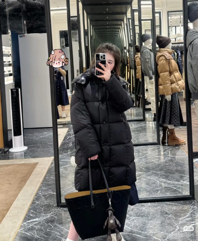 Black Puffer Down Jacket – Oversized Fit view