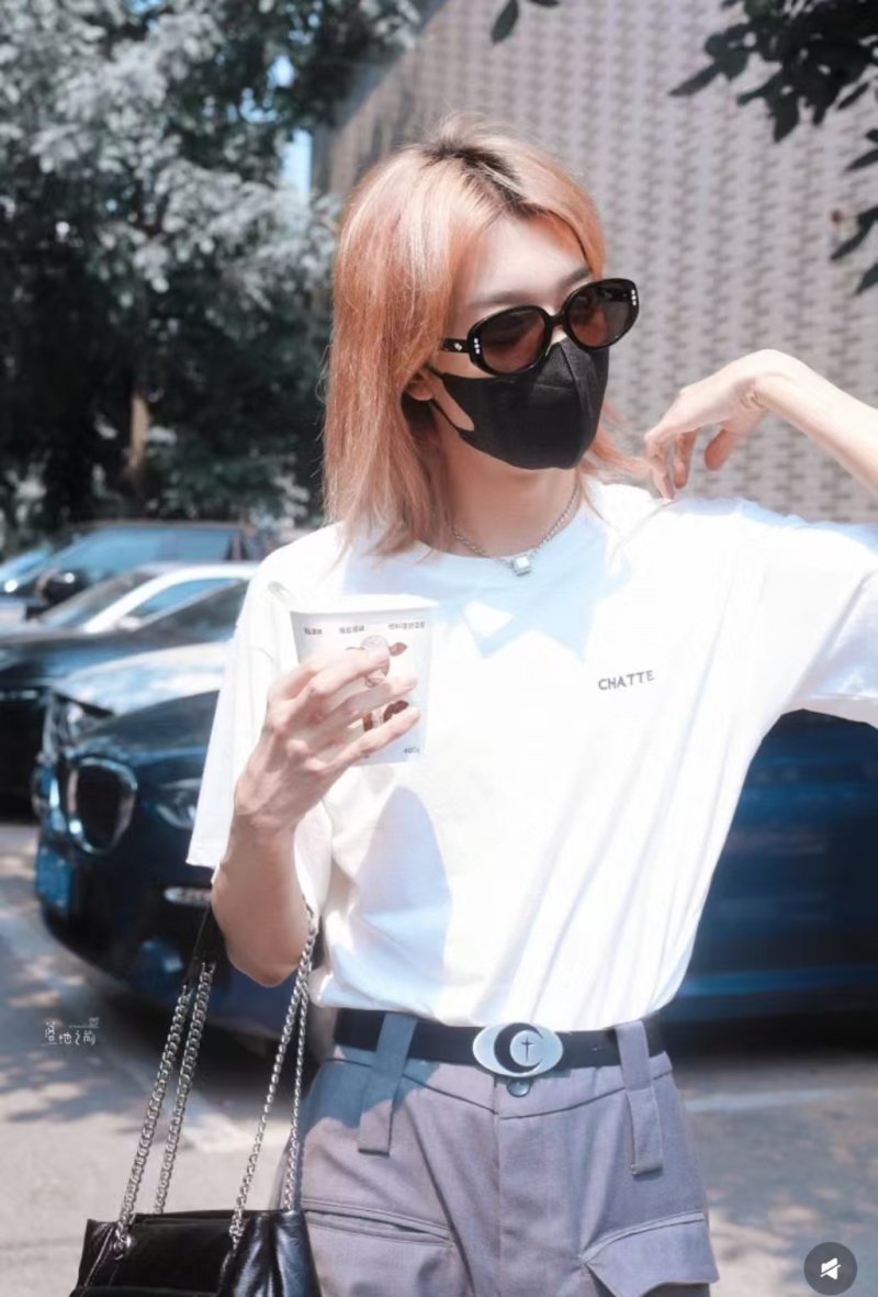 Celine Logo Cream Short Sleeve T-Shirt view