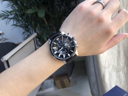 Casio EFR-303 Chronograph Black Dial Steel Watch view 7