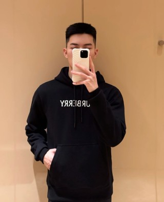 Burberry Black Logo Hoodie view 1