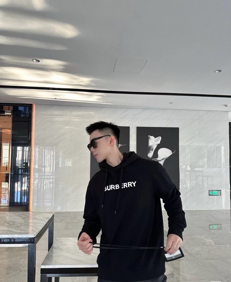Burberry Black Logo Hoodie view