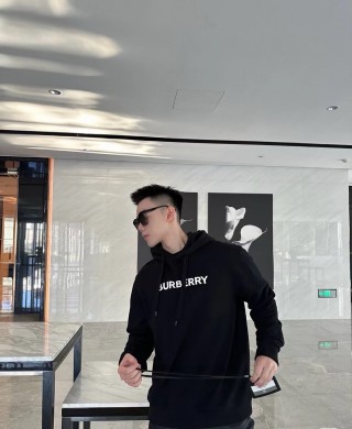 Burberry Black Logo Hoodie view 3