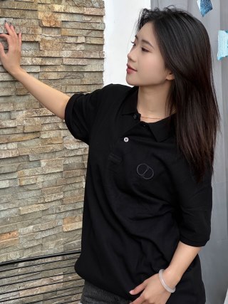 Fred Perry Women's Black Polo Shirt with Embroidered Logo view 1