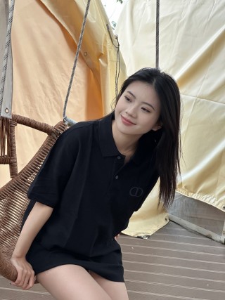 Fred Perry Women's Black Polo Shirt with Embroidered Logo view 7