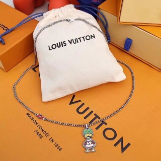 Louis Vuitton x Nigo Duck Enamel Pendant Necklace - Green & Red view 3