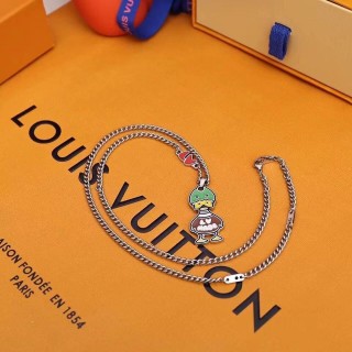 Louis Vuitton x Nigo Duck Enamel Pendant Necklace - Green & Red view 7