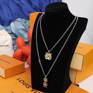 Louis Vuitton x Nigo Duck Enamel Pendant Necklace - Green & Red view 9