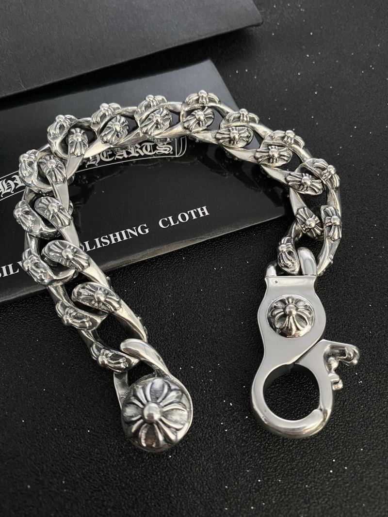 Chrome Hearts Cross Chain Bracelet Silver