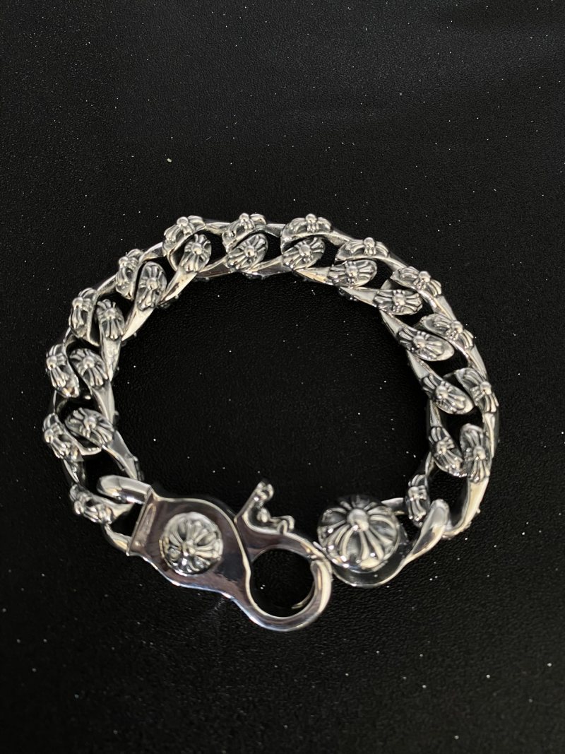 Chrome Hearts Cross Chain Bracelet Silver view