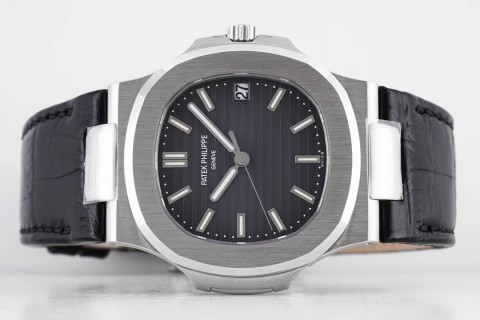 Patek Philippe Nautilus Black Dial Steel Watch view 4