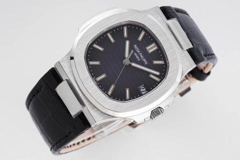 Patek Philippe Nautilus Black Dial Steel Watch view 5