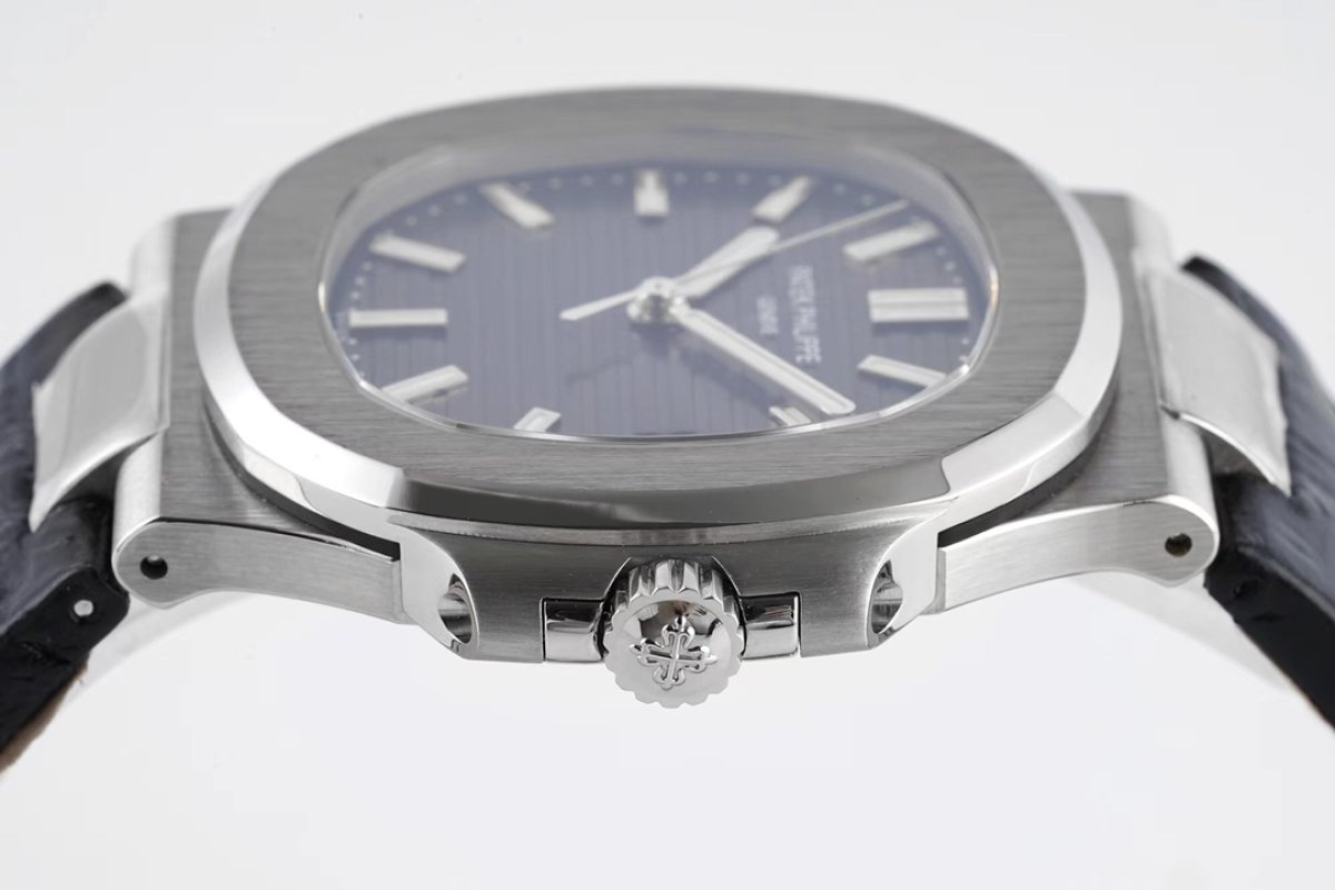 Patek Philippe Nautilus Black Dial Steel Watch view