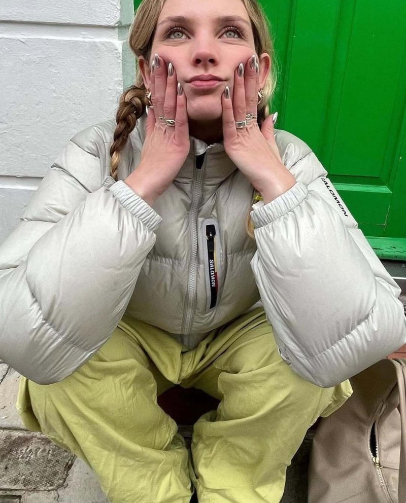 Oversized Cream Puffer Down Jacket