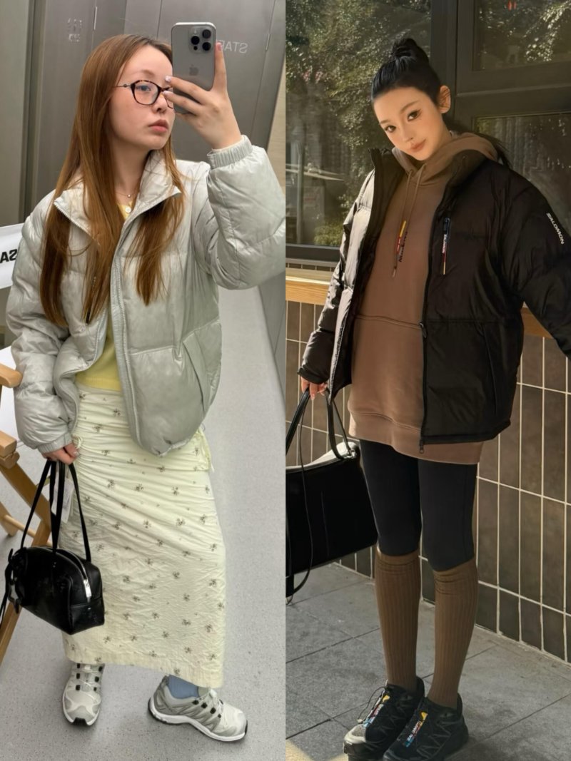 Oversized Cream Puffer Down Jacket view