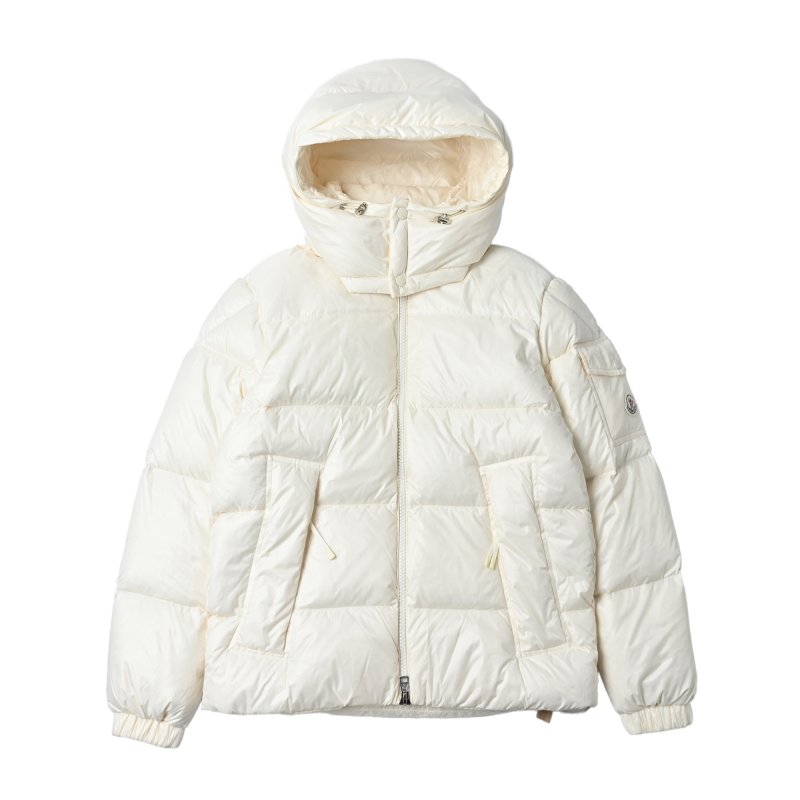 Chanel Cream Puffer Down Jacket view