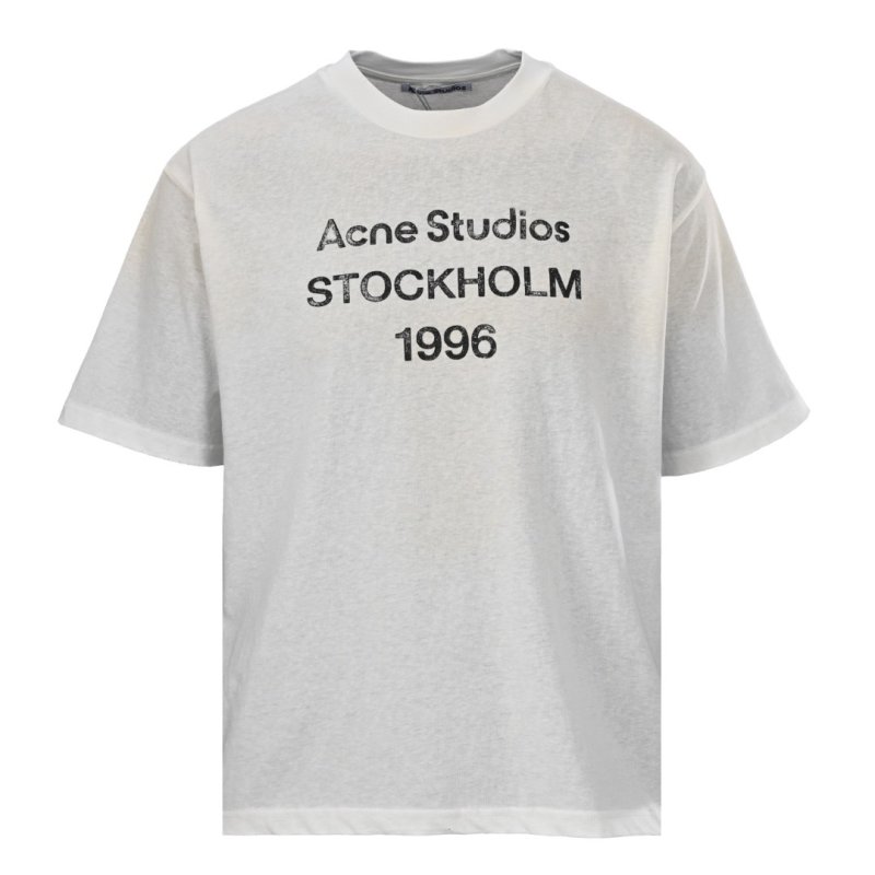 Acne Studios Stockholm 1996 Logo T-Shirt Light Grey