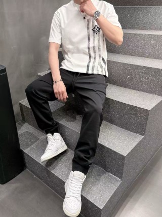 Black Premium Relaxed Fit Trousers view 3