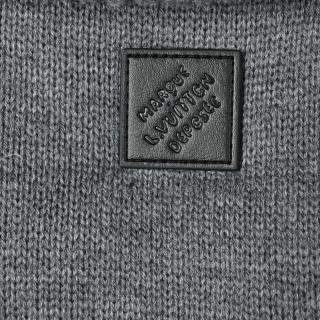 Louis Vuitton Monogram Embroidered Knit Down Jacket Grey view 9