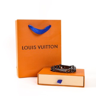 Louis Vuitton Monogram Chain Links Bracelet Silver view 2