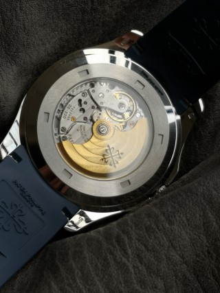 Patek Philippe Aquanaut 5168G Blue Dial Steel Watch view 9