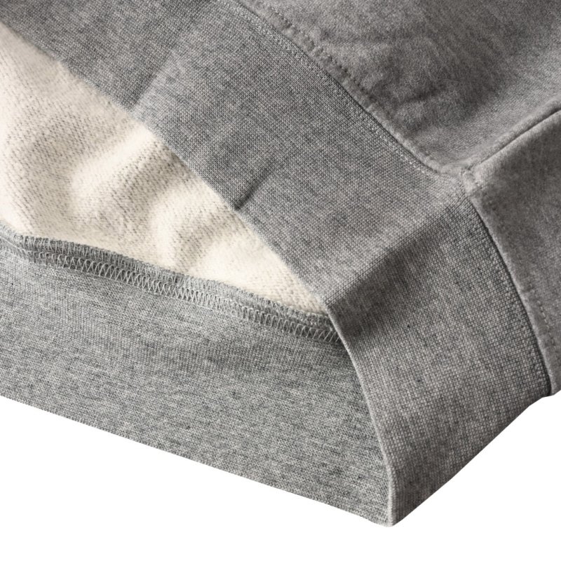 Grey Turtleneck Hoodie Sweatshirt view