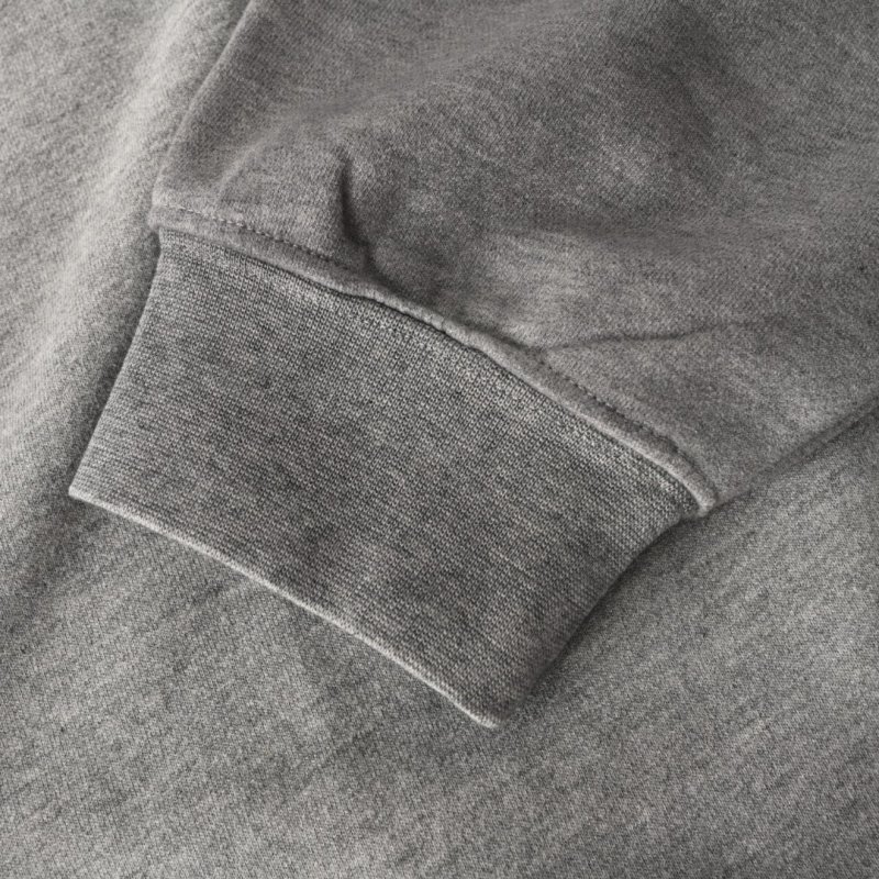 Grey Turtleneck Hoodie Sweatshirt view