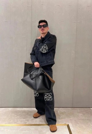 Loewe Anagram Black Denim Jeans view 2
