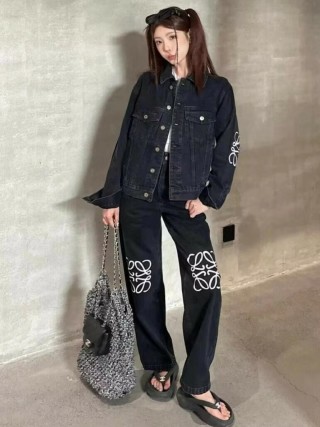Loewe Anagram Black Denim Jeans view 7