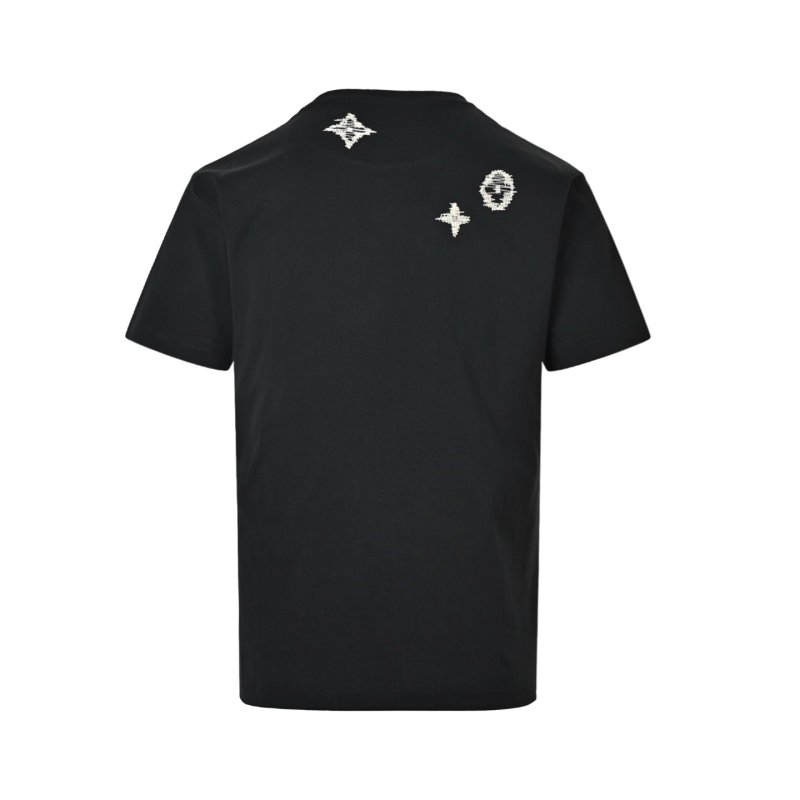 Chrome Hearts Black Gold Cross Graphic T-Shirt view