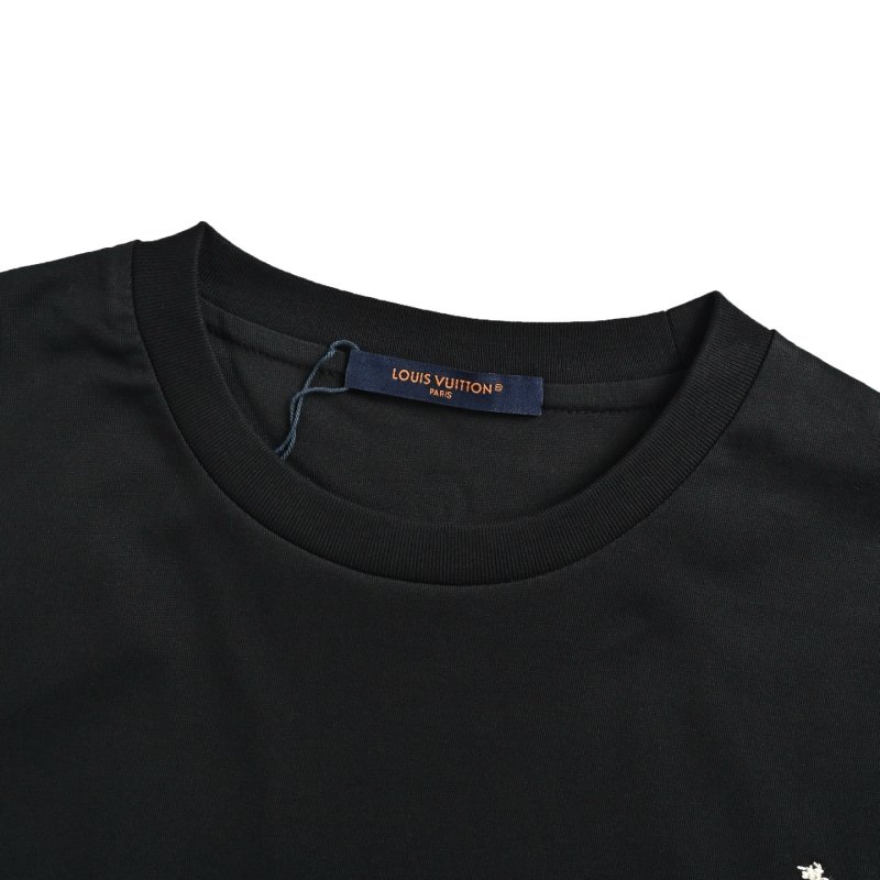 Chrome Hearts Black Gold Cross Graphic T-Shirt view