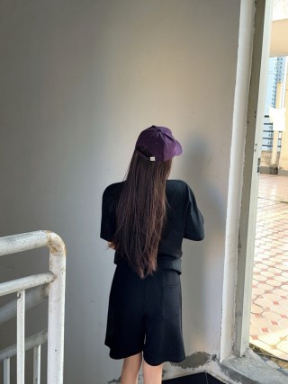 Loewe Black Shorts with Blue Drawstring view 2