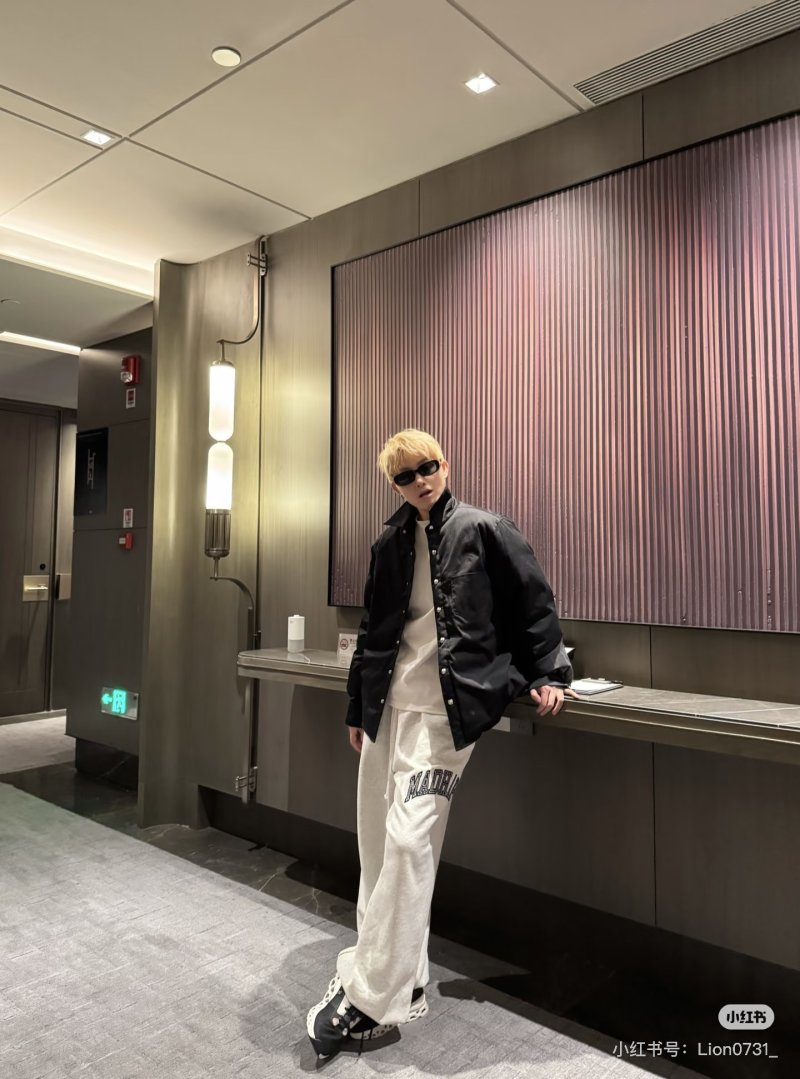 Black Oversized Button-Up Jacket view
