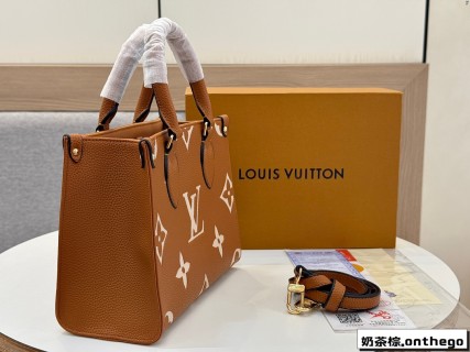 Louis Vuitton OnTheGo Tote Bag - Monogram Milk Tea Brown view 2
