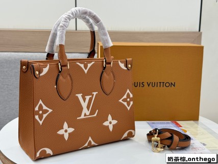 Louis Vuitton OnTheGo Tote Bag - Monogram Milk Tea Brown view 4