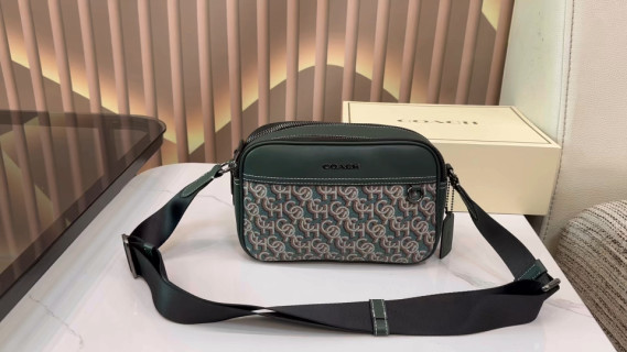 Coach Signature Canvas Crossbody Bag Black video