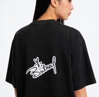 Britney Graphic Print Black T-Shirt view 2