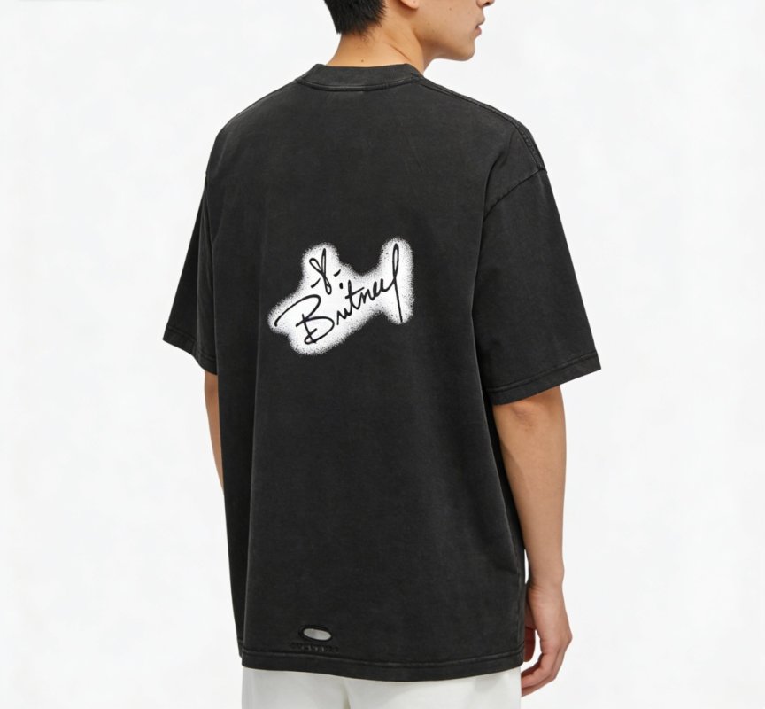 Britney Graphic Print Black T-Shirt view