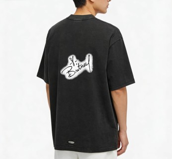 Britney Graphic Print Black T-Shirt view 4