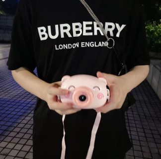 Burberry London England Black T-Shirt view 4