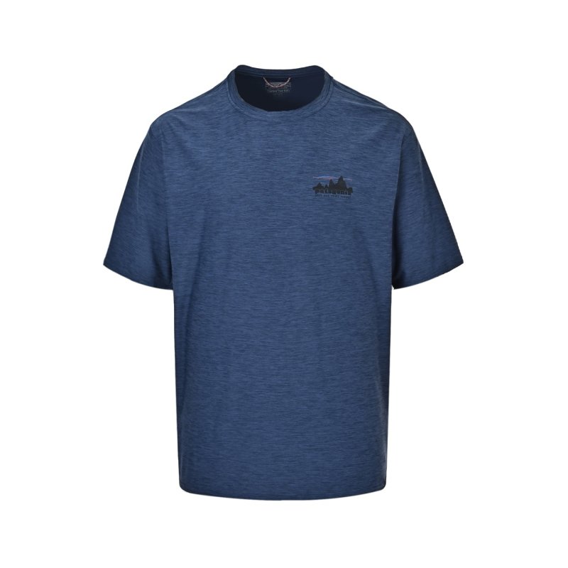 Navy Heather Crewneck Short Sleeve T-Shirt view
