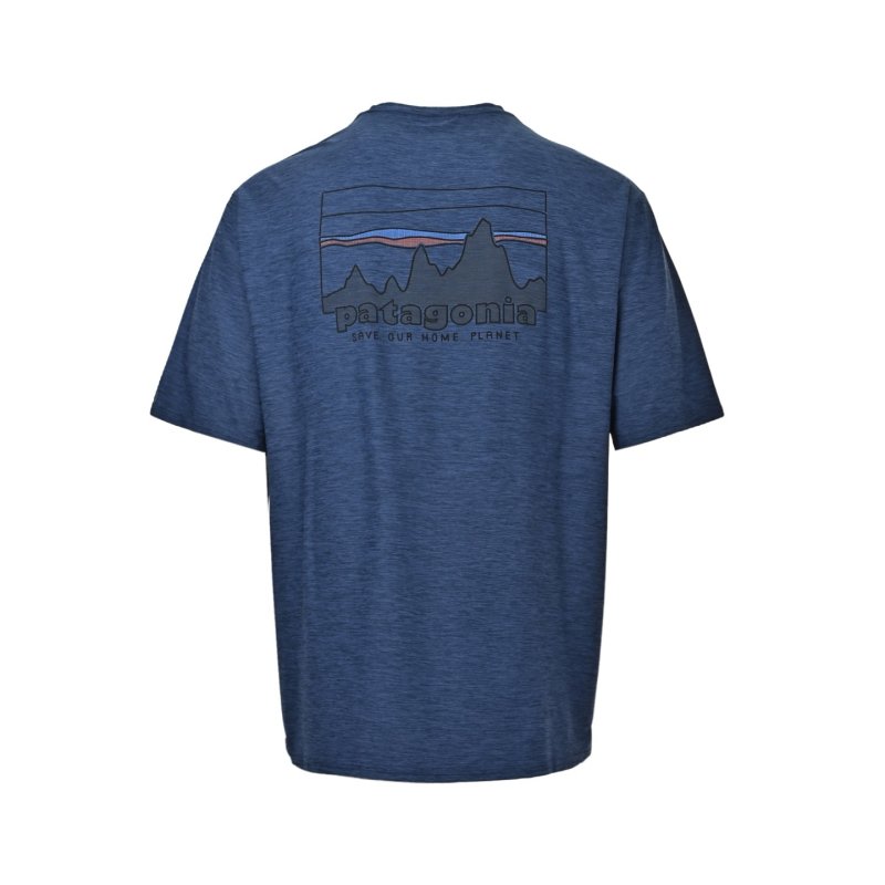 Navy Heather Crewneck Short Sleeve T-Shirt view