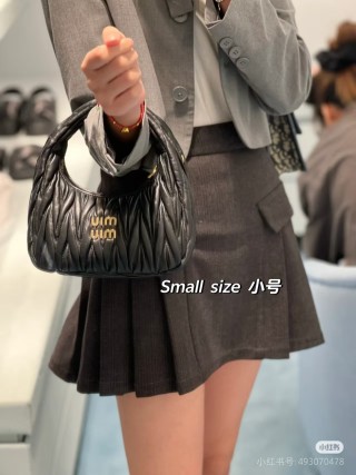 Miu Miu Wander Black Quilted Shoulder Bag view 3