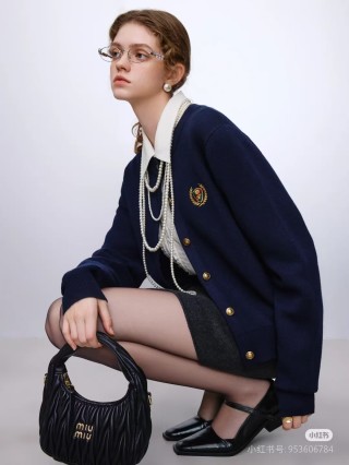 Miu Miu Wander Black Quilted Shoulder Bag view 6