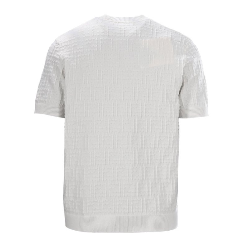 Fendi Monogram Jacquard Cream Short Sleeve T-Shirt view
