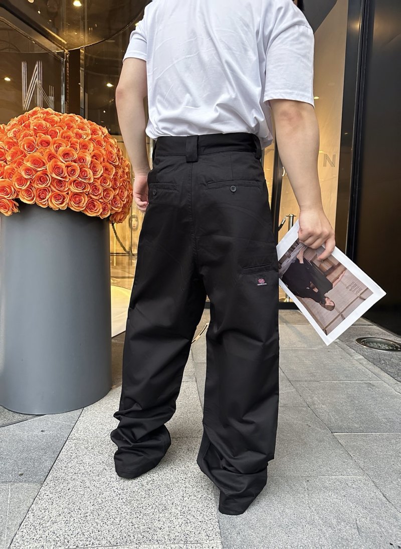 Loewe Black Cargo Pants with Knee Cutouts view