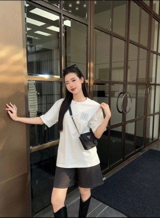 Givenchy Embroidered Logo White T-Shirt view 10