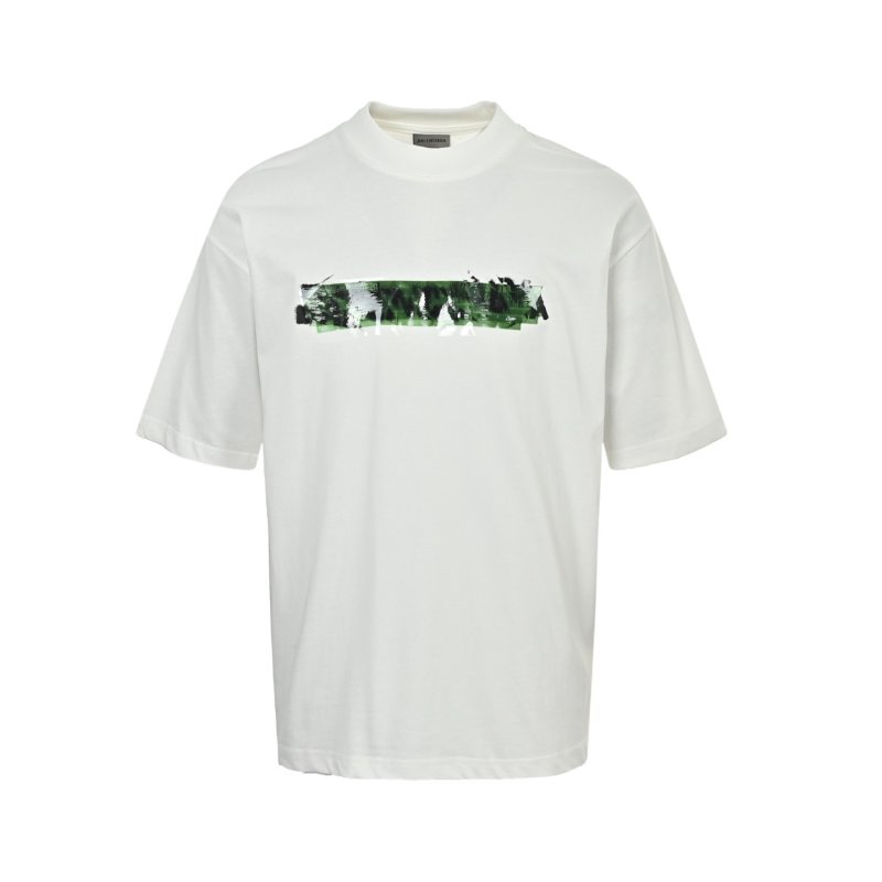 White Graphic Print Short Sleeve T-Shirt view