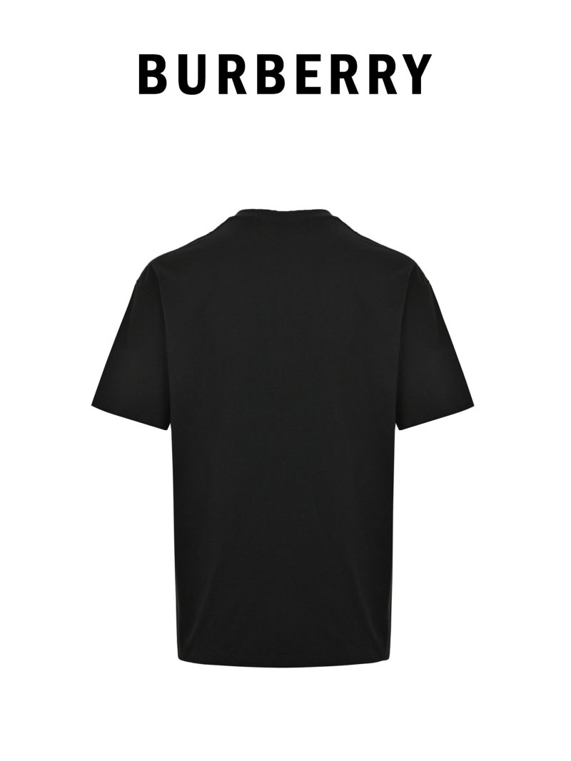 Burberry Black Gold Horse Logo T-Shirt view