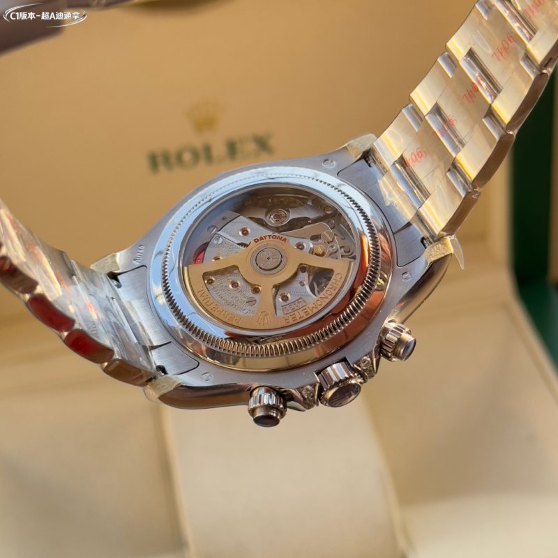 Rolex Daytona 4131 Chronograph Steel Diamond Bezel Black Dial view